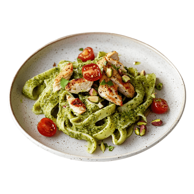 Makaron z pesto pistacjowym
