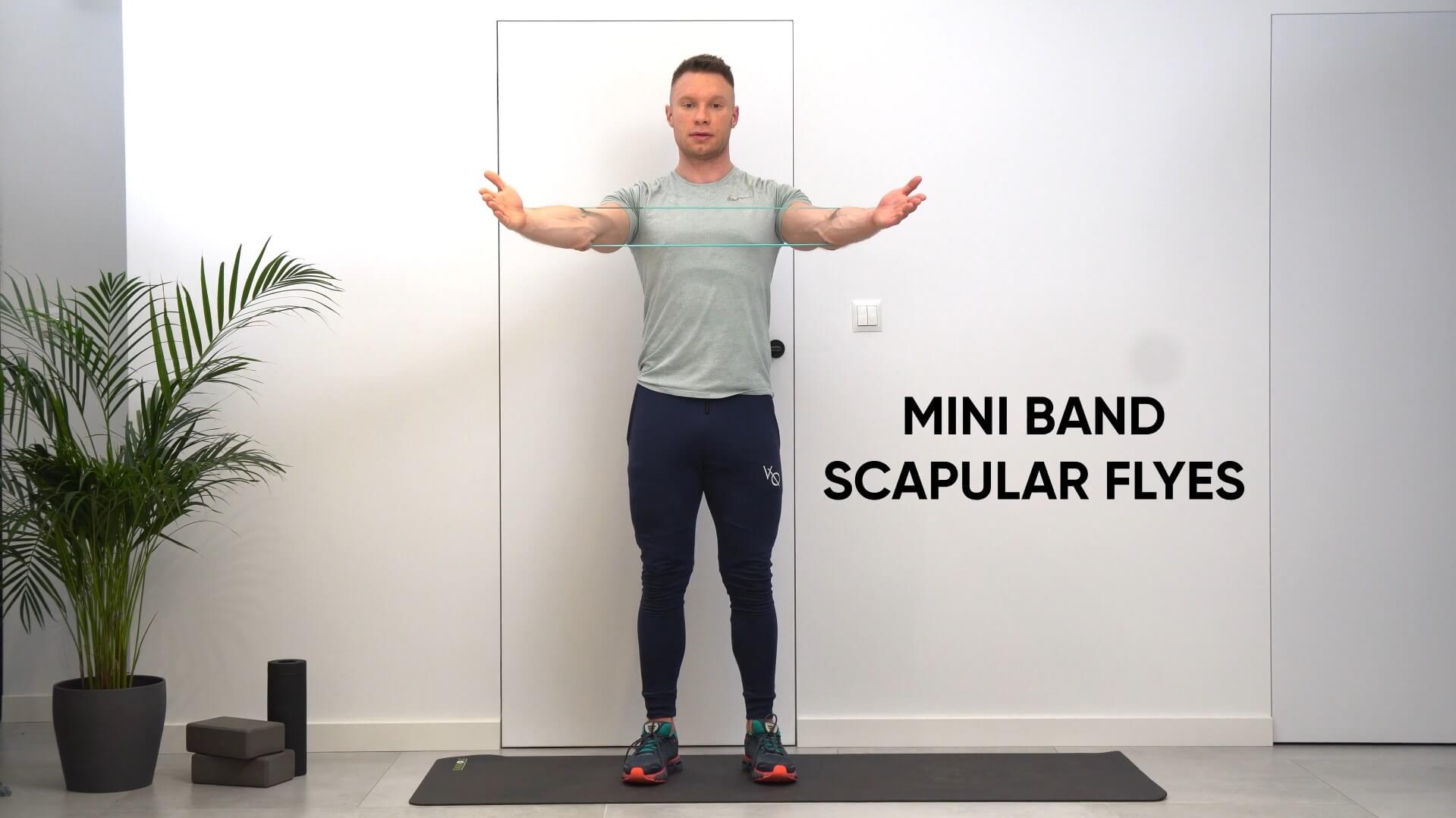 Zdjęcie ćwiczenia Mini band scapular flyes