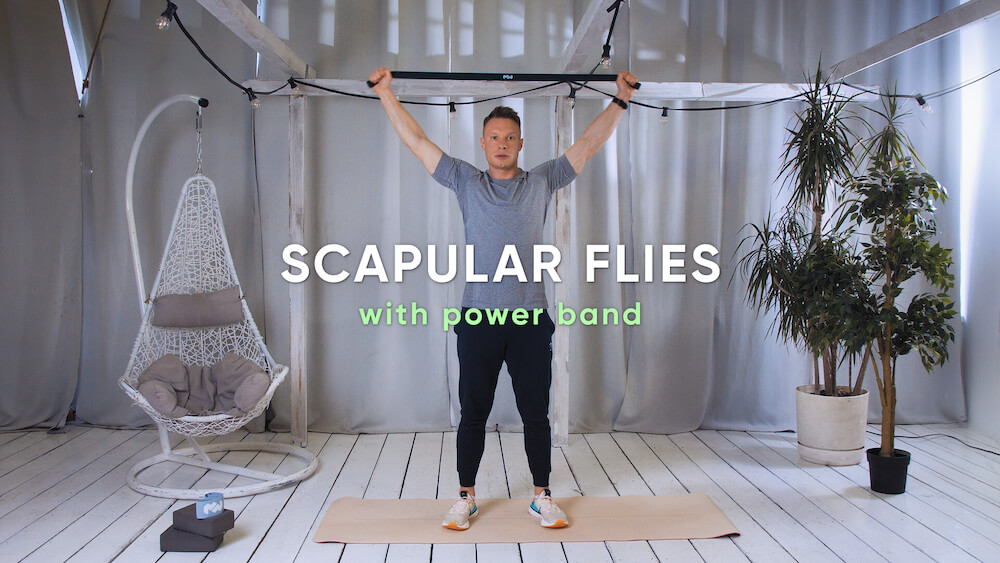 Zdjęcie ćwiczenia Scapular flies with power band