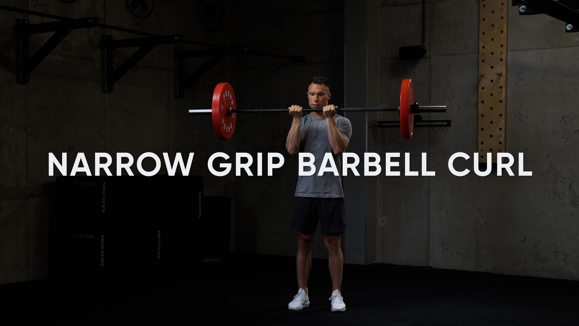 Narrow Grip Barbell Curl Atlas ćwiczeń Centrum Respo