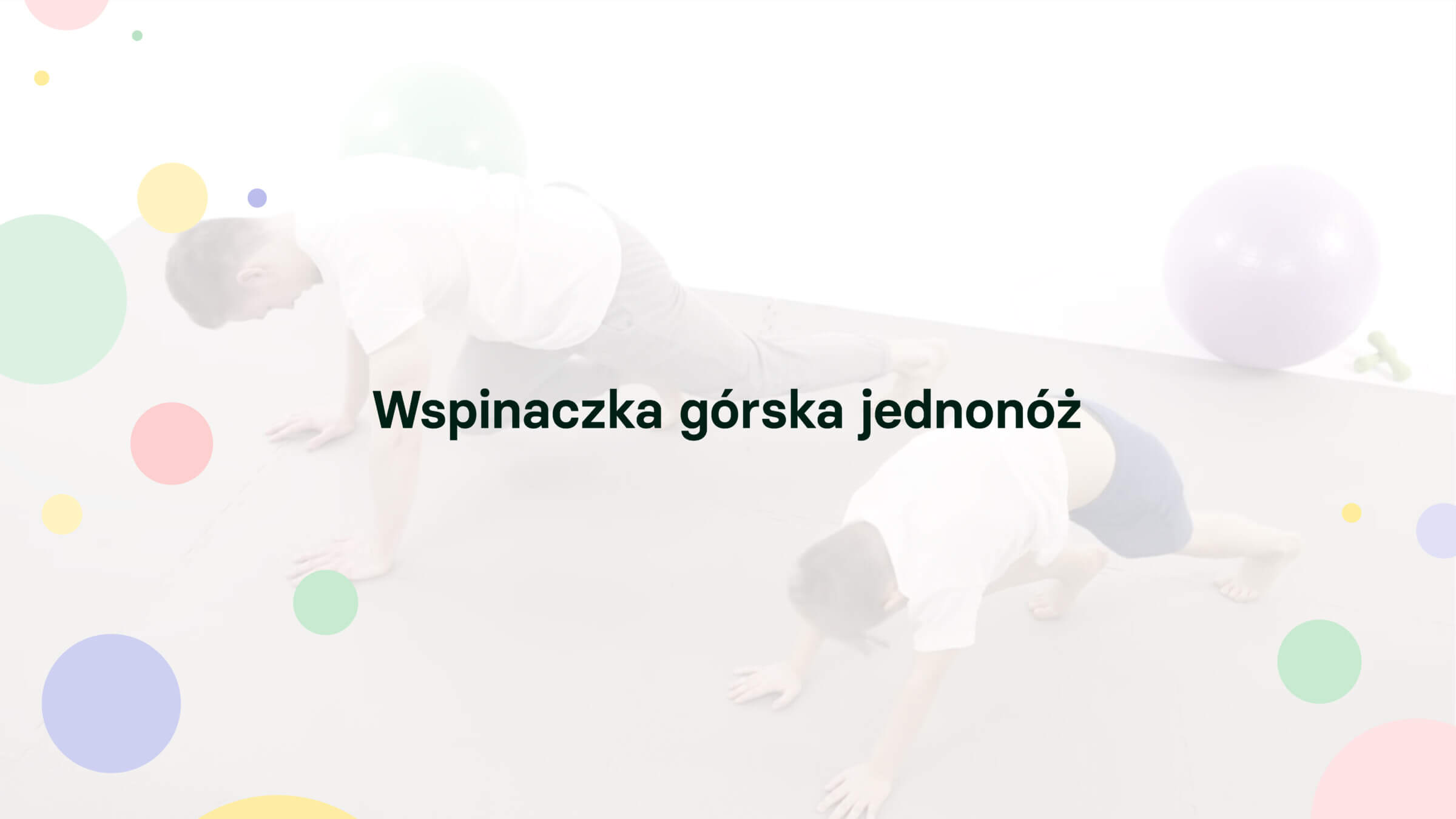 Zdjęcie ćwiczenia Wspinaczka górska jednonóż