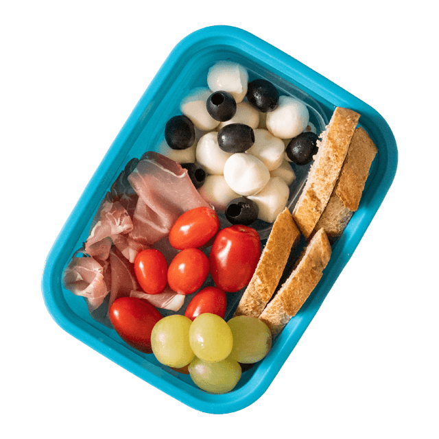 Lunchbox z mozzarellą i szynką parmeńską