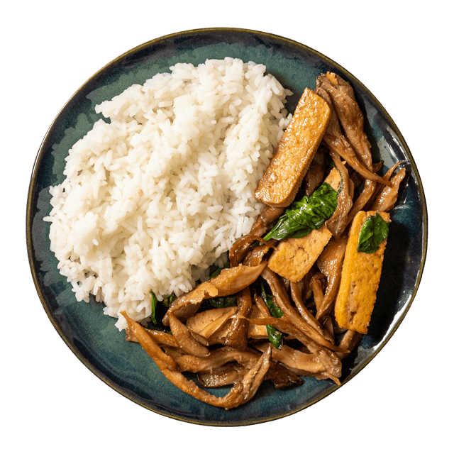 Azjatyckie boczniaki z tofu