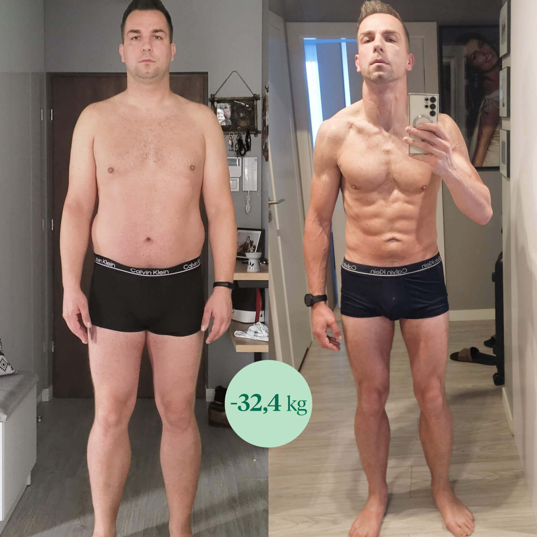 Metamorfoza Darka, który schudł z Respo ponad 30 kilogramów.