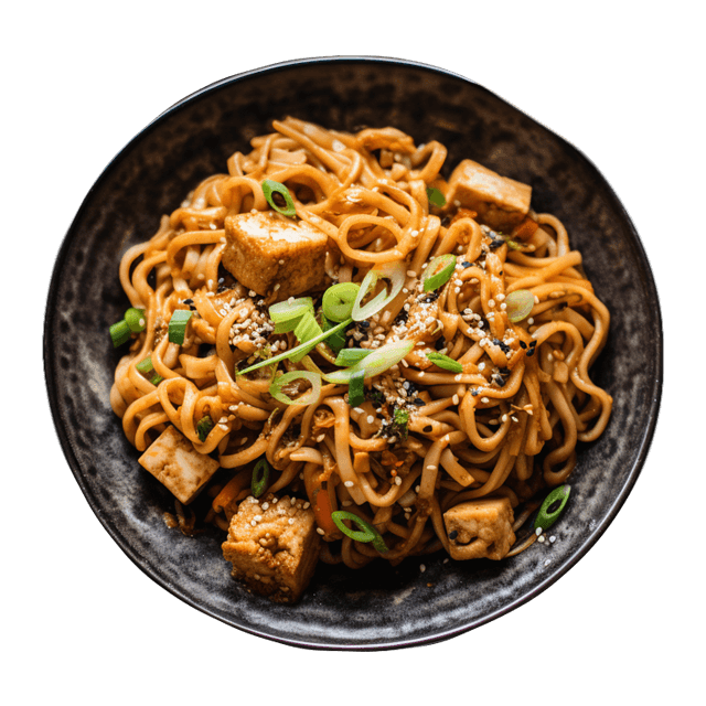 Makaron udon z tofu