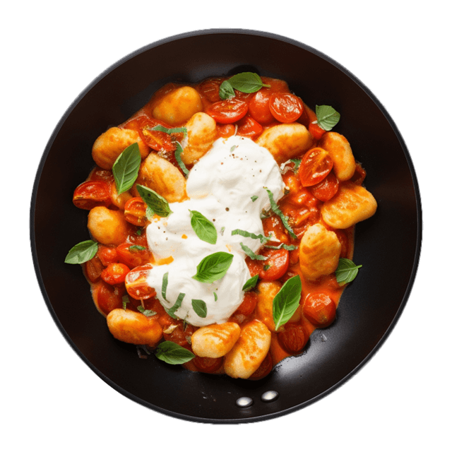 Gnocchi pieczone z burratą