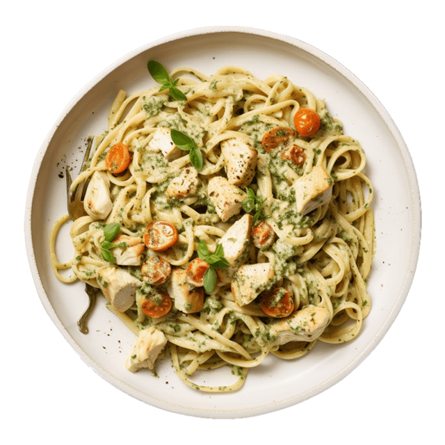 Kurczak w kremowym sosie pesto