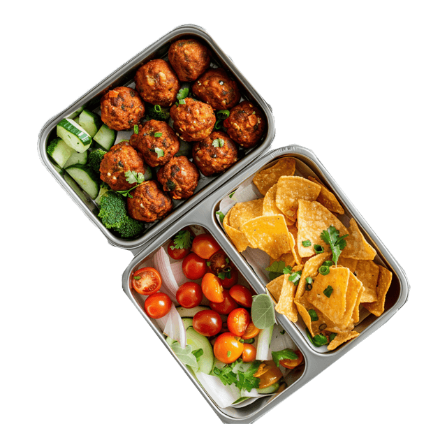 Lunchbox Klopsiki z nachosami