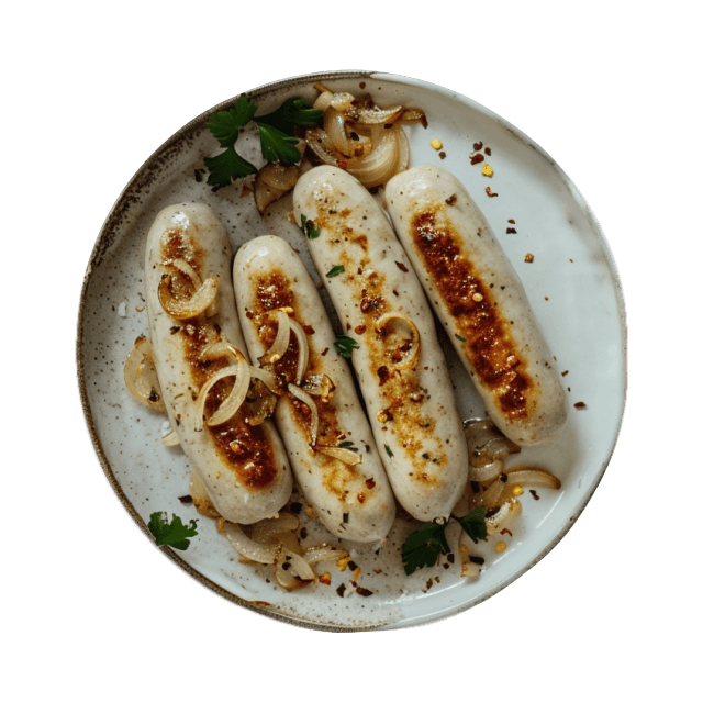 Biała kiełbasa pieczona