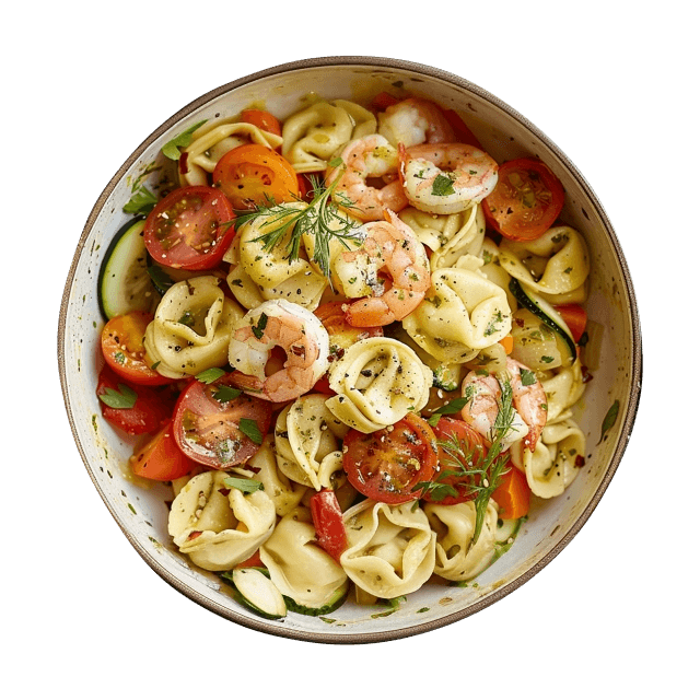 Tortellini z krewetkami