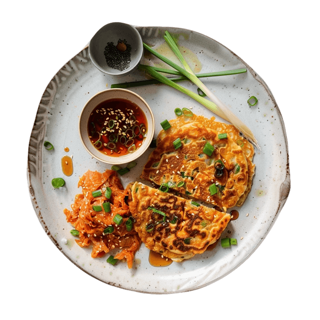 Placki z kimchi