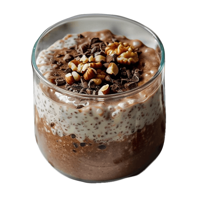 Nocna owsianka a la Monte z puddingiem