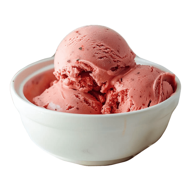 Lody truskawkowe z miętą