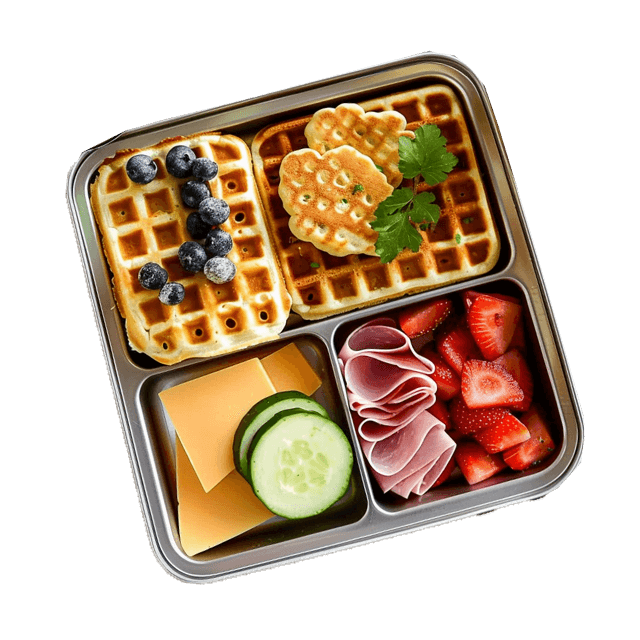 Lunchbox z goframi na słono