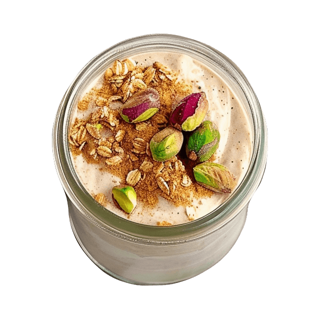 Nocna owsianka pistacjowa