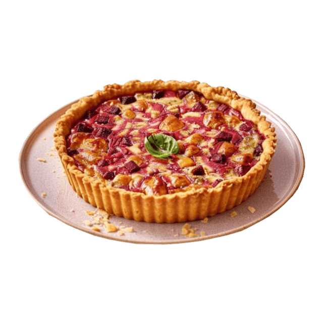 Tarta z botwinką z cheddarem i ricottą