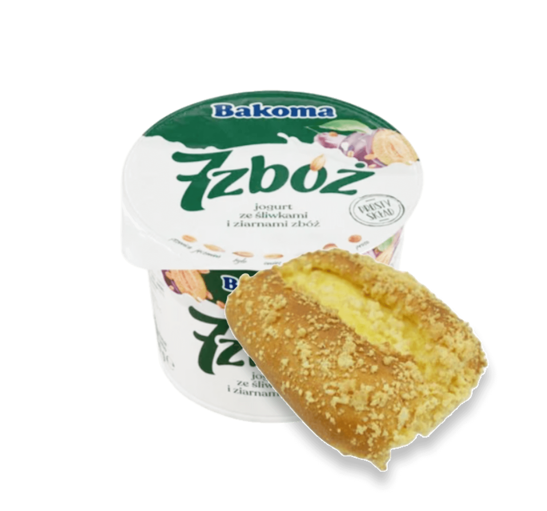 Drożdżówka z budyniem i jogurtem
