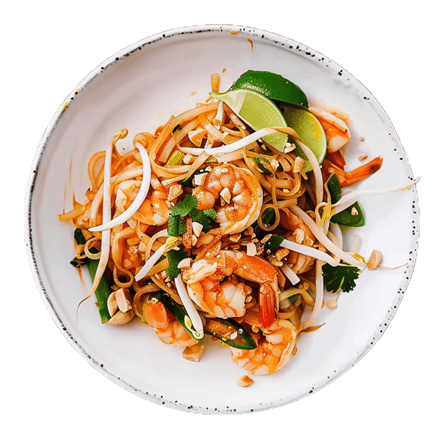 Pad thai z krewetkami