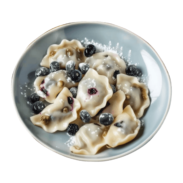 Pierogi z jagodami