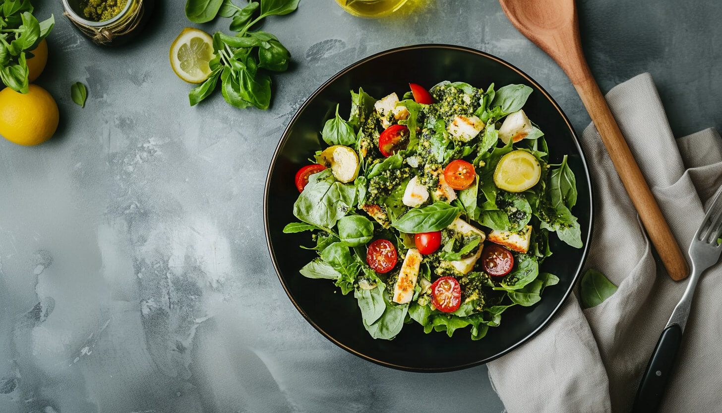 Sałatka z pesto