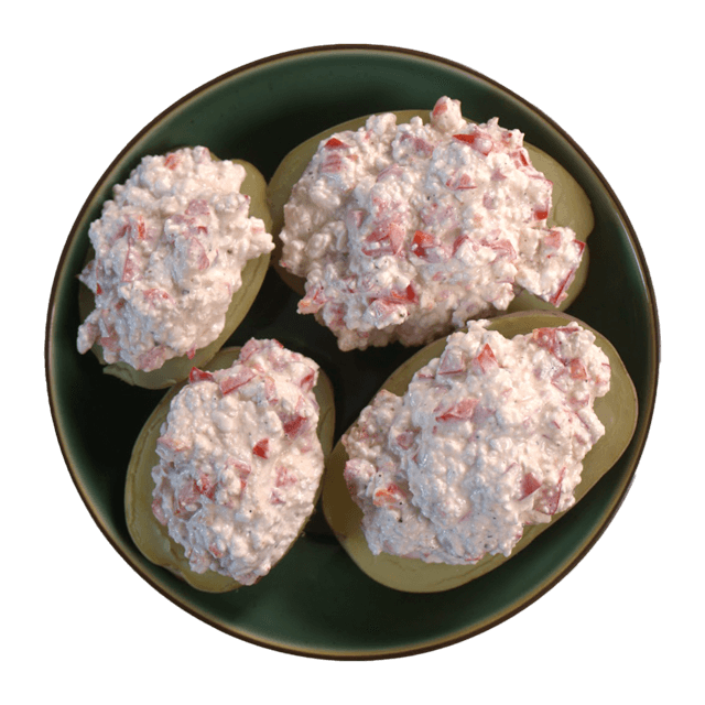 Ziemniaki z twarożkiem i papryką