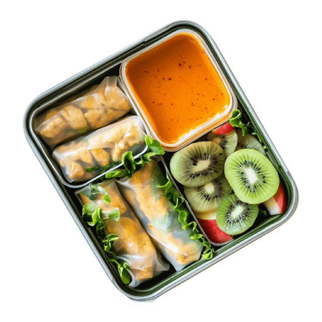 Spring rolls lunchbox
