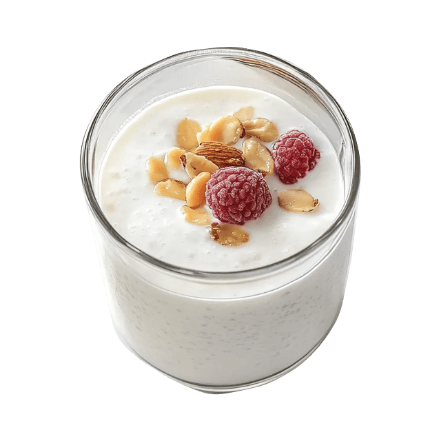 Kefir z orzechami i owocami