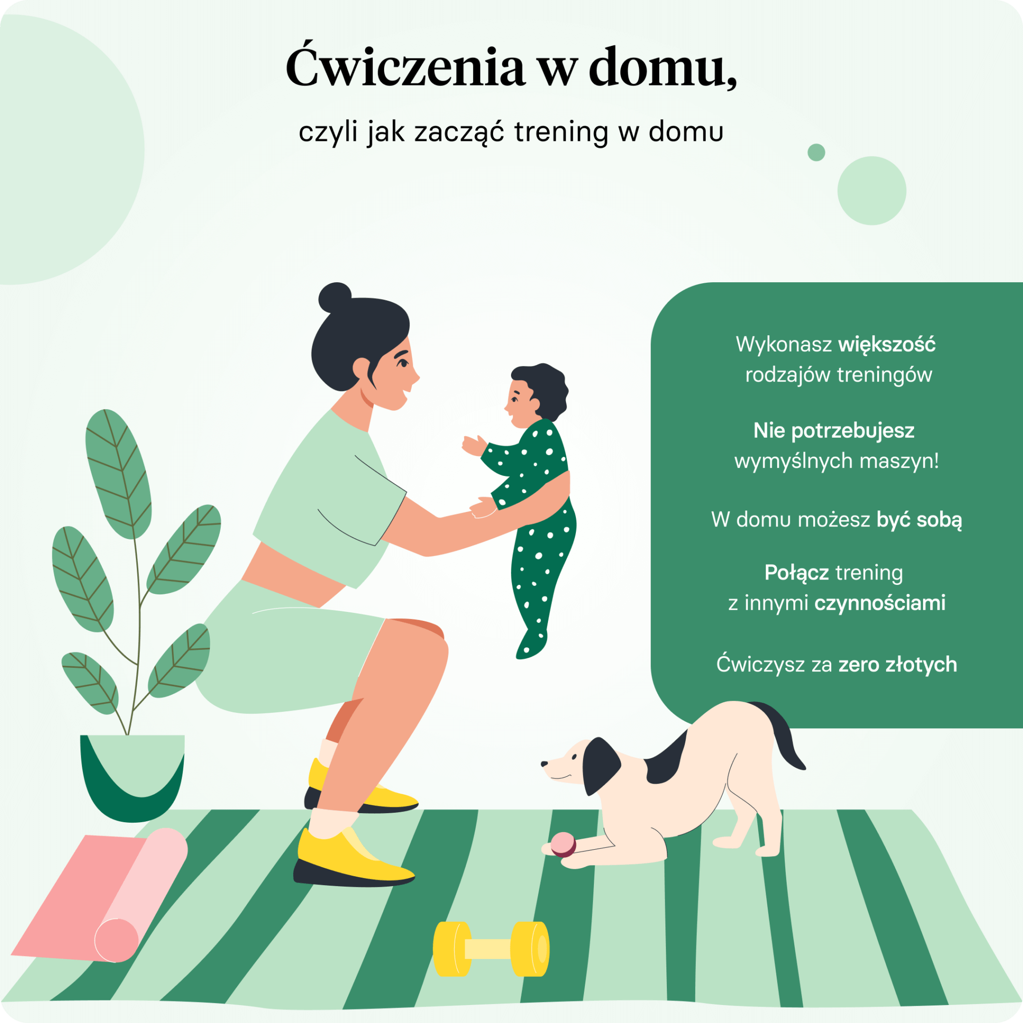 Ćwiczenia w domu i ich pozytywne skutki.