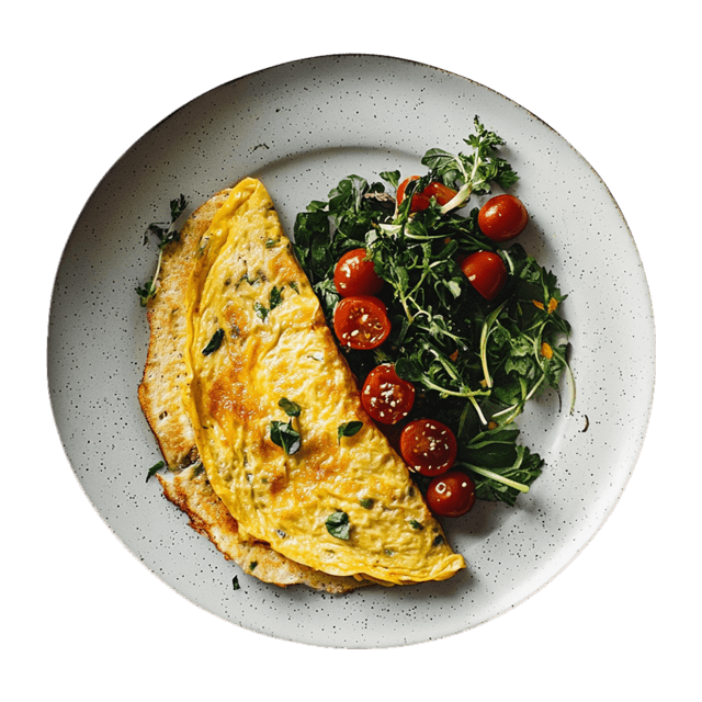Wegański omlet z tofu i ciecierzycy