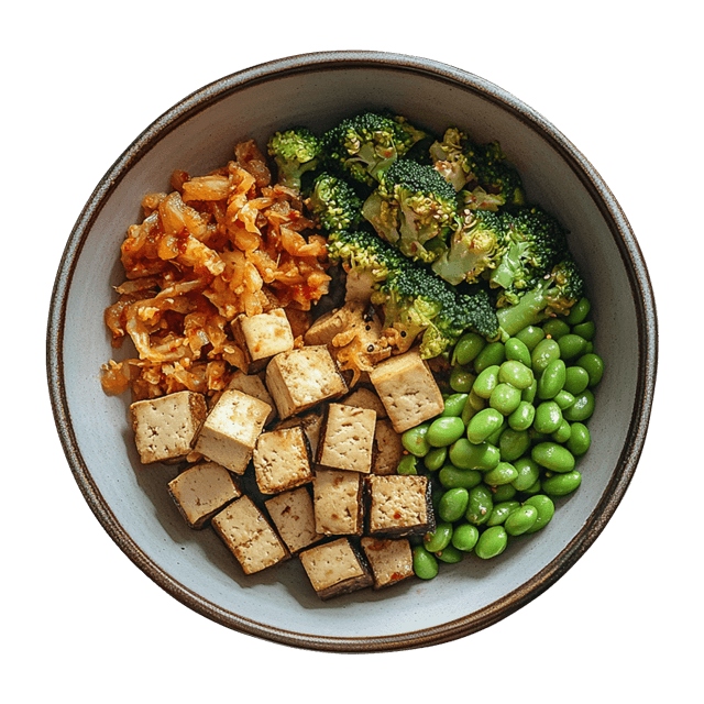 Wegański bowl z kimchi