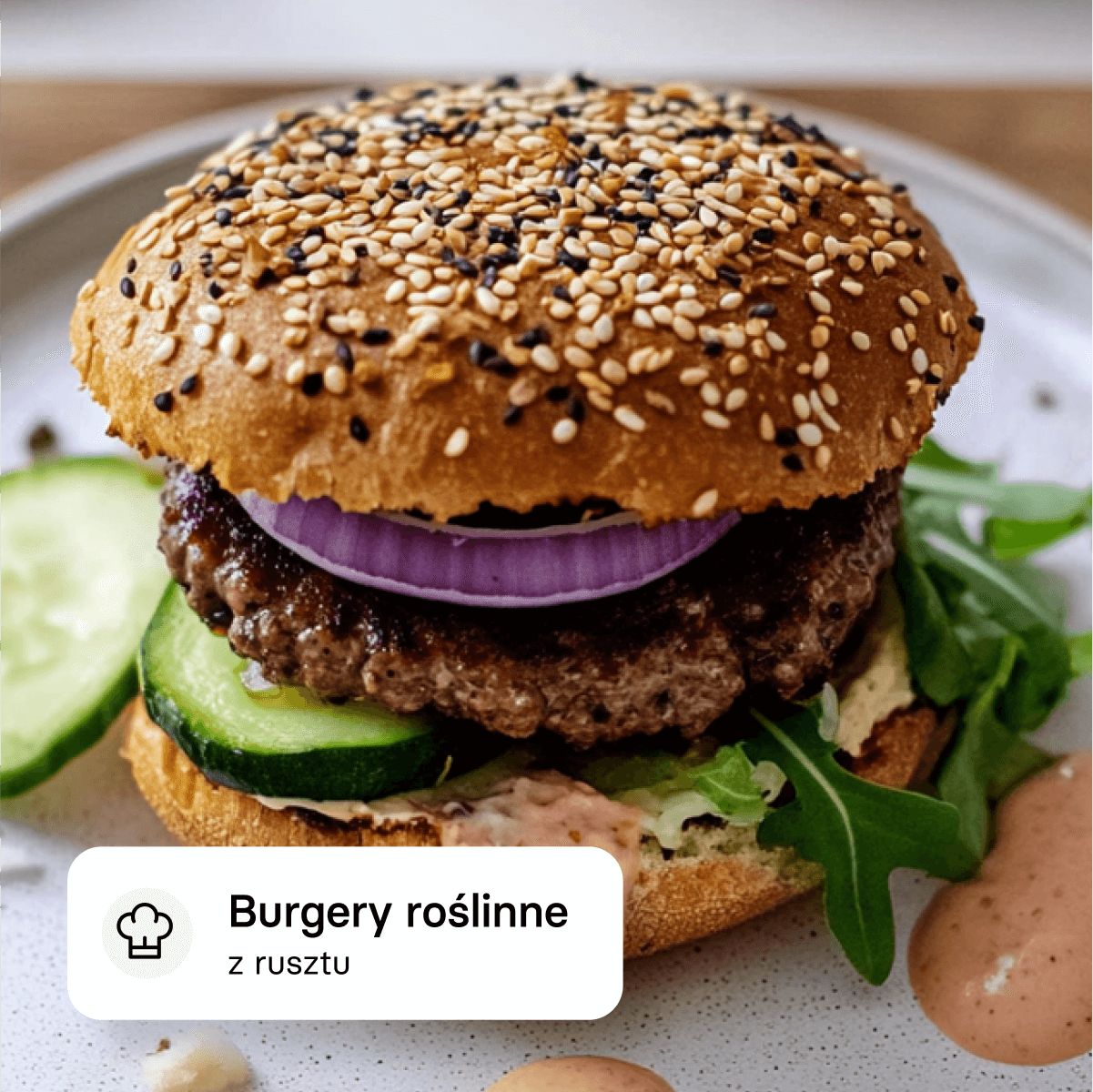 Burgery roślinne z rusztu.