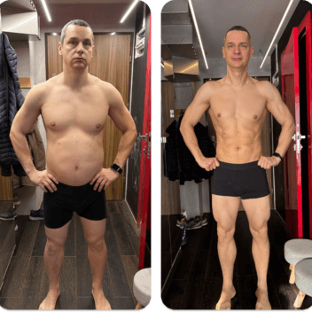 Metamorfoza - Michał - widok z przodu