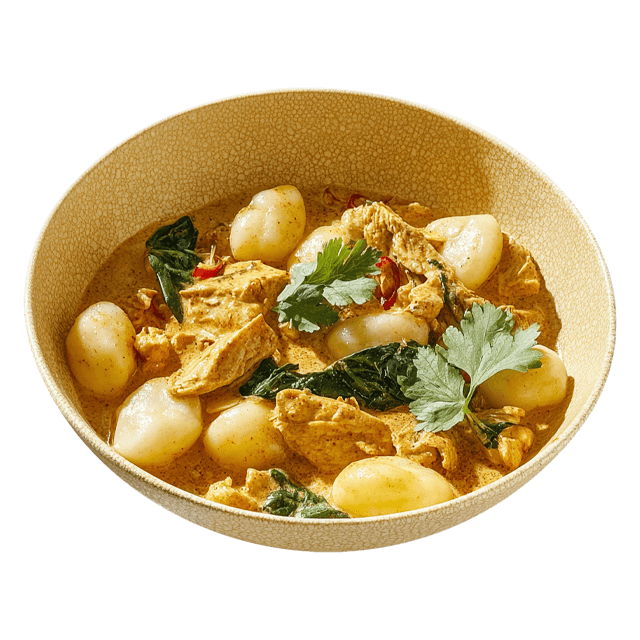 Curry z kurczakiem i gnocchi