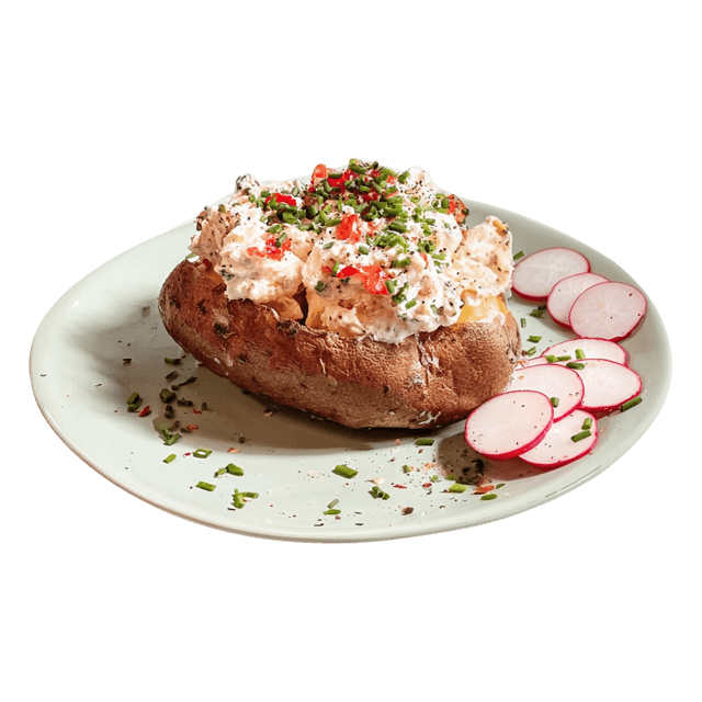 Pieczone ziemniaki z gzikiem