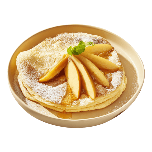 Puszysty omlet biszkoptowy z jabłkami