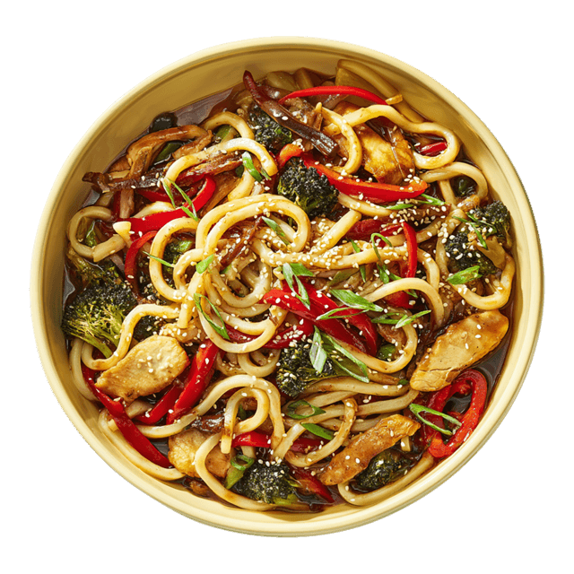 Udon z kurczakiem