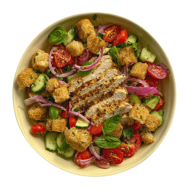 Panzanella z kurczakiem