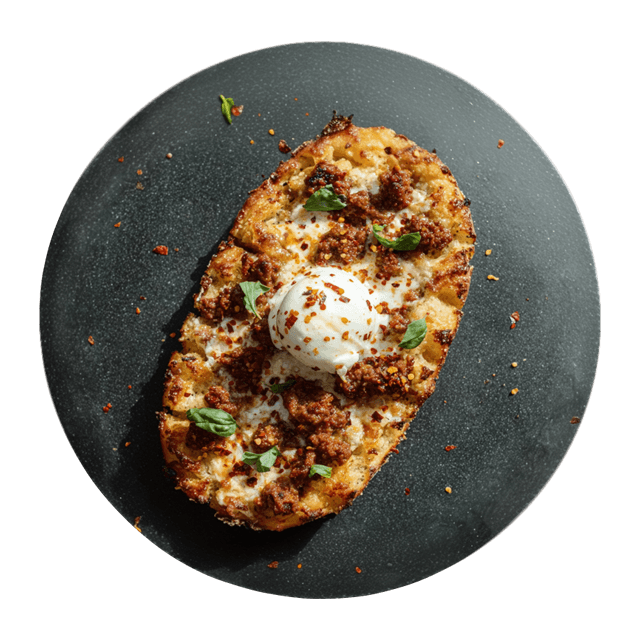 Garlic bread pizza