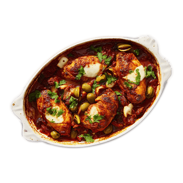 Kurczak zapiekany z chorizo