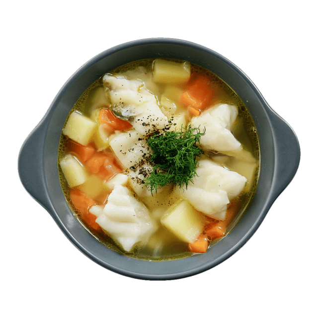 Zupa rybna z dorszem i ziemniakami