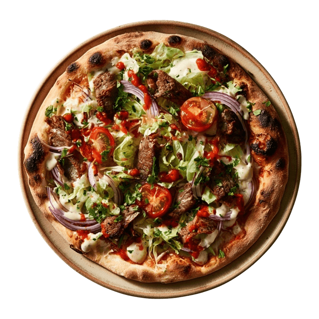 Pizza z kebabem