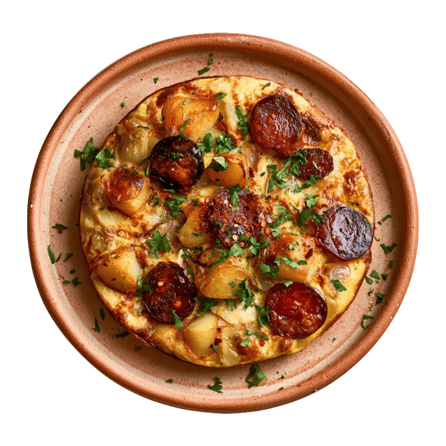 Tortilla de patatas z chorizo